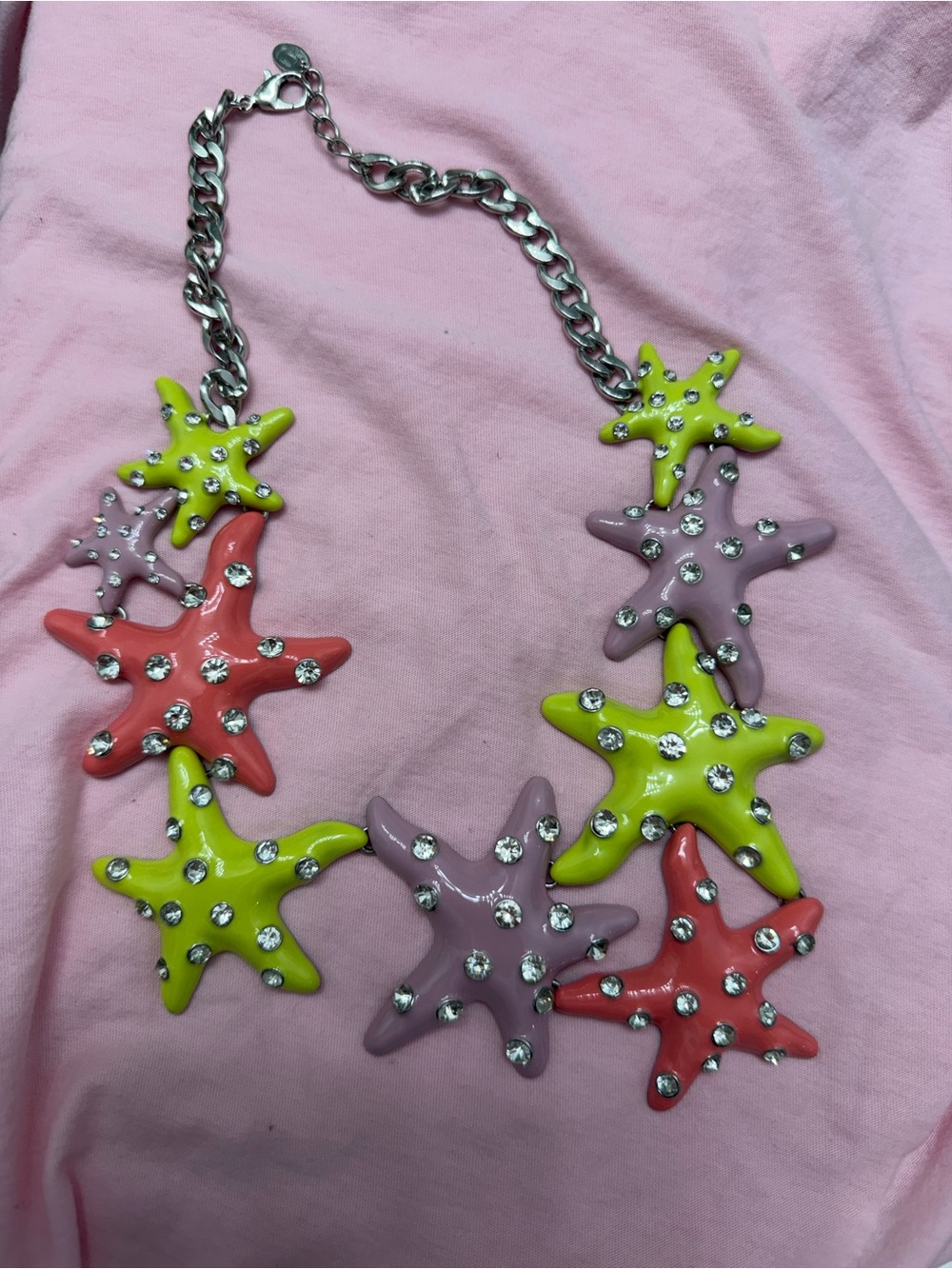 Zara Kids Starfish Necklace in Lime, Coral & Lavender